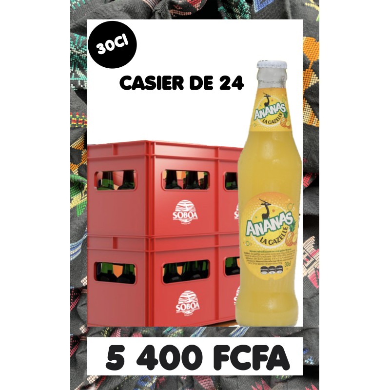 Casier Gazelle Ananas 33CL 24 Blle