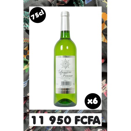 Lumiére de France Blanc 75CL Pack 6