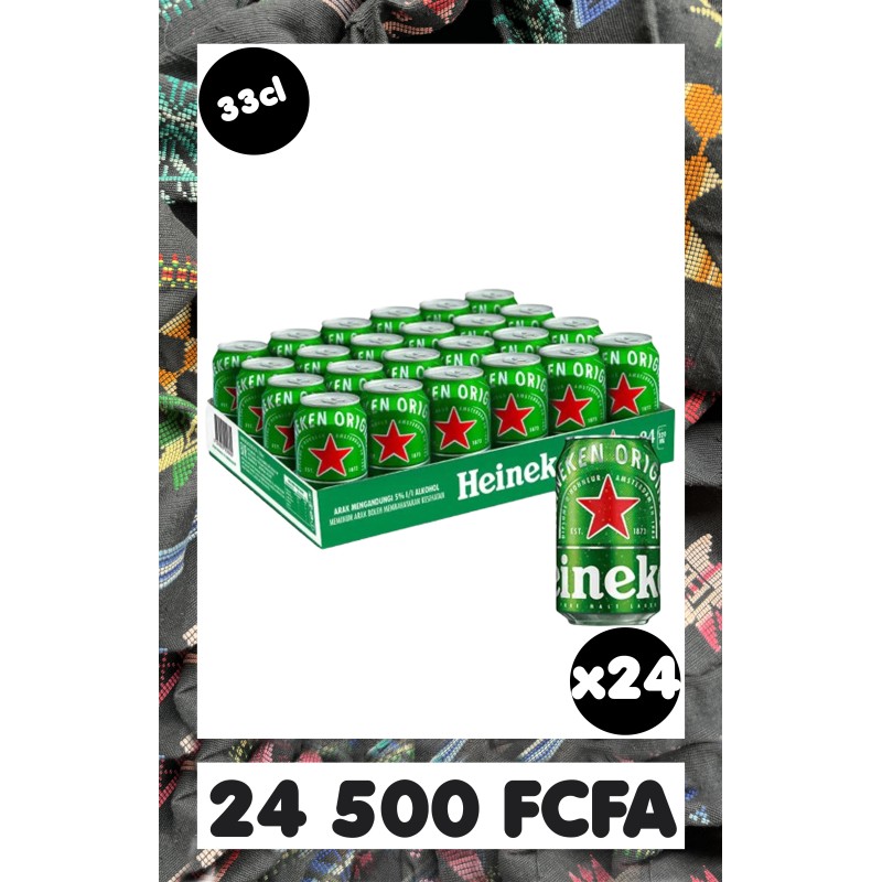 Heineken Canette 33CL Pack 24