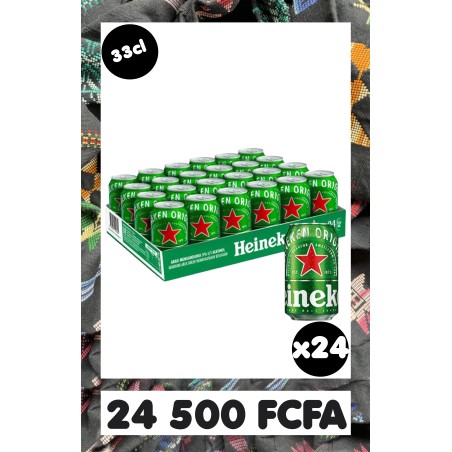 Heineken Canette 33CL Pack 24